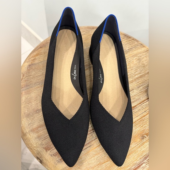 Rothy's Black Women's The High Point Black 9.5 new - Picture 3 of 8